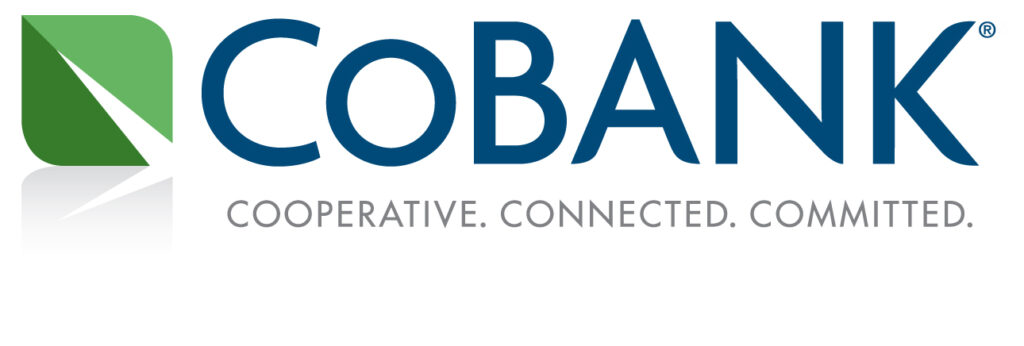 Logo of CoBank with the tagline "Cooperative. Connected. Committed."