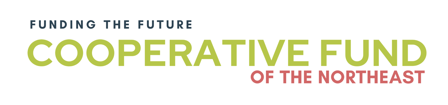 logo of cooperative fund of the northeast, with text that says funding the future