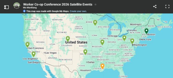 A digital map of the united states showing eight pin points in various locations across the country 